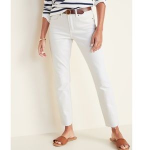 High-waisted Power Slim Straight Jeans